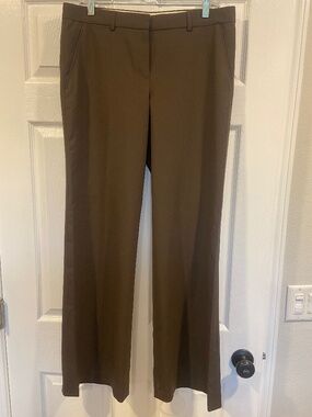 Theory Wool Slacks Sz10 Brown